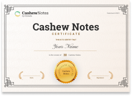 cashew note